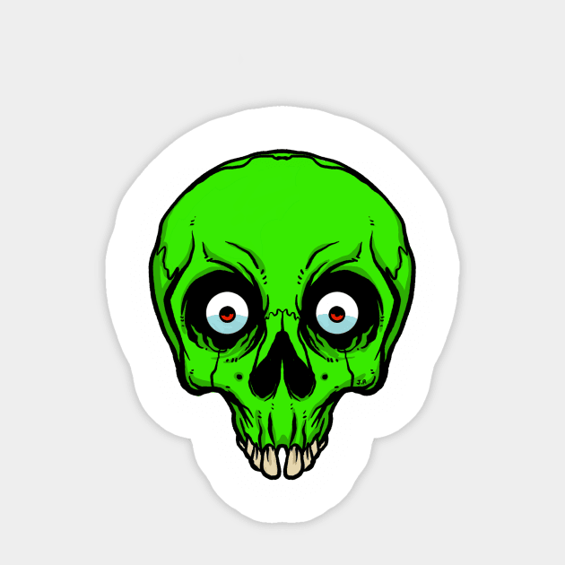 skull Sticker by RealmsOfNowhere